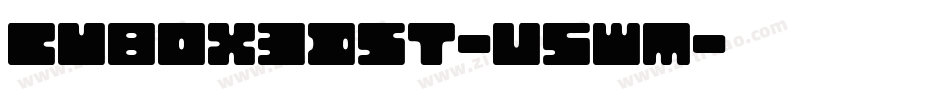 Cubox3DSt-v5wM字体转换