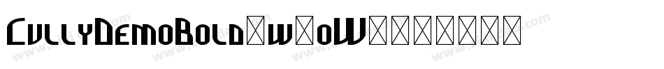 CullyDemoBold-w1oW2字体转换