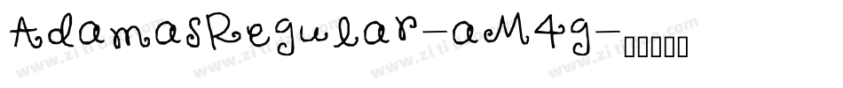 AdamasRegular-aM4g字体转换
