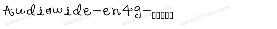 Audiowide-en4g字体转换