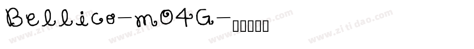Bellico-mO4G字体转换