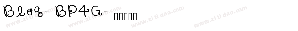 Bloq-BP4G字体转换