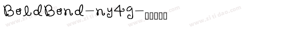 BoldBond-ny4g字体转换
