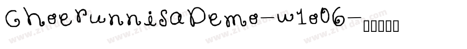 ChoerunnisaDemo-w1o06字体转换