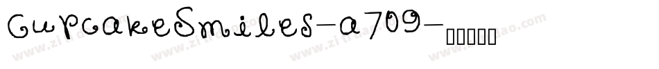 CupcakeSmiles-a709字体转换