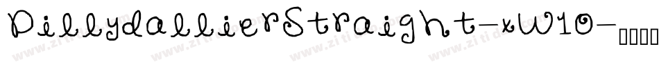 DillydallierStraight-xW1O字体转换