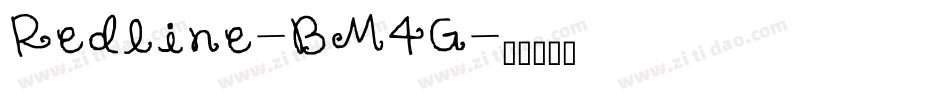 Redline-BM4G字体转换 Redline-BM4G字体转换