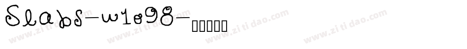 Slabs-w1o98字体转换 Slabs-w1o98字体转换