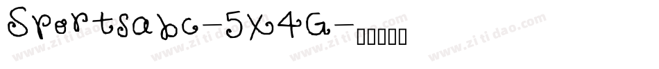 Sportsabc-5X4G字体转换