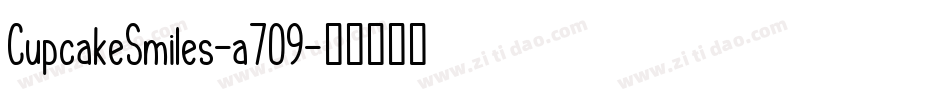 CupcakeSmiles-a709字体转换