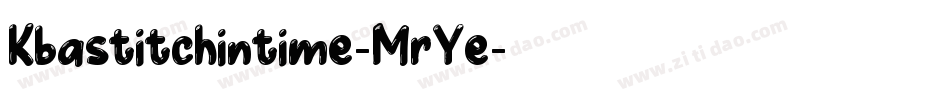 Kbastitchintime-MrYe字体转换