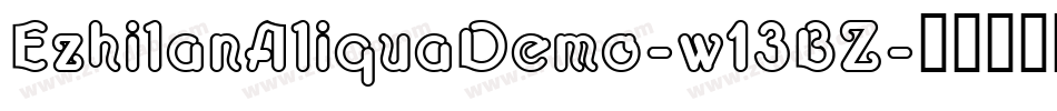 EzhilanAliquaDemo-w13BZ字体转换