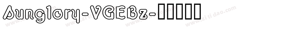 Sunglory-VGEBz字体转换