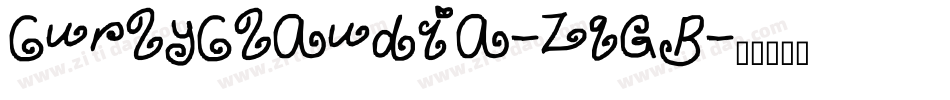 CurlyClaudia-ZqGB字体转换
