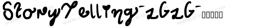 StoryTelling-zGzG字体转换