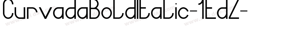 CurvadaBoldItalic-1EdZ字体转换