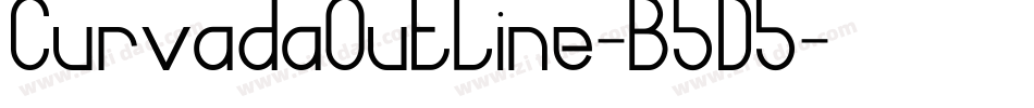CurvadaOutline-B5D5字体转换