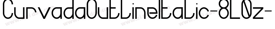 CurvadaOutlineItalic-8L0z字体转换