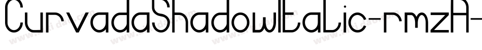 CurvadaShadowItalic-rmzA字体转换