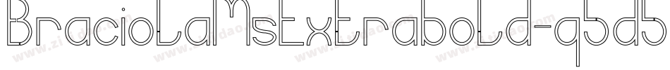 BraciolaMsExtrabold-q5d5字体转换