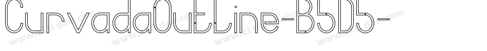 CurvadaOutline-B5D5字体转换