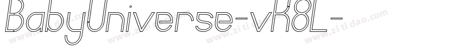 BabyUniverse-vK8L字体转换