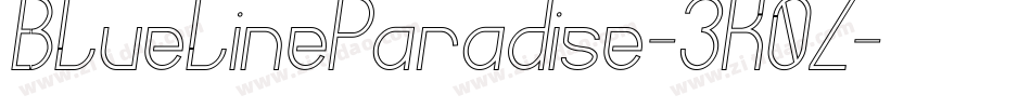 BluelineParadise-3K0Z字体转换 BluelineParadise-3K0Z字体转换