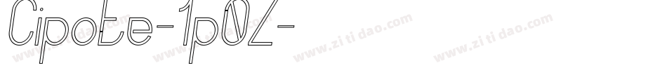 Cipote-1p0Z字体转换