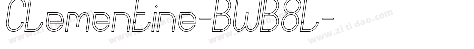 Clementine-BWB8l字体转换