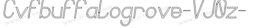 Cvfbuffalogrove-VJ0z字体转换