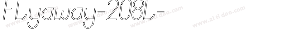 Flyaway-2O8l字体转换