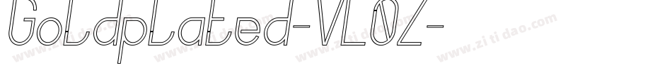 Goldplated-VL0Z字体转换