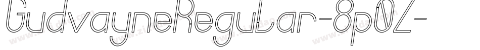 GudvayneRegular-8p0Z字体转换