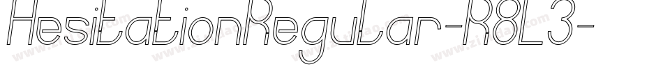 HesitationRegular-R8L3字体转换