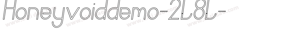 Honeyvoiddemo-2l8l字体转换