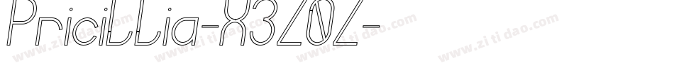 Pricillia-X3Z0Z字体转换