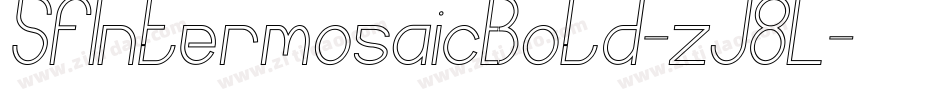SfIntermosaicBold-zJ8L字体转换