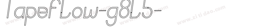 Tapeflow-g8l5字体转换