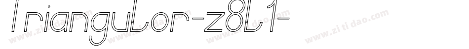 Triangulor-z8l1字体转换