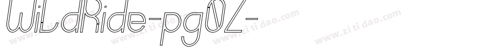WildRide-pg0Z字体转换 WildRide-pg0Z字体转换