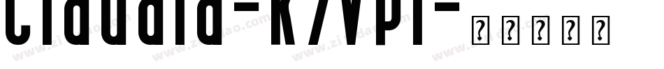 Claudia-K7VPl字体转换