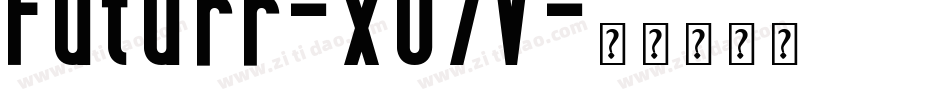 Futurr-xO7V字体转换