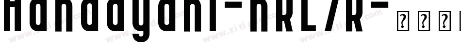 Handayani-nRL7R字体转换