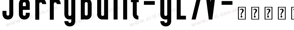Jerrybuilt-yL7V字体转换