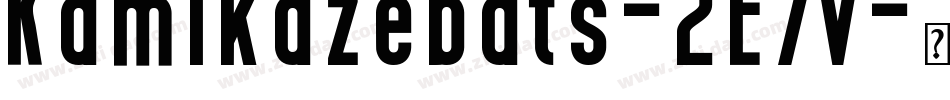 Kamikazebats-2E7v字体转换