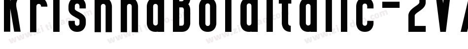 KrishnaBoldItalic-2V7v字体转换