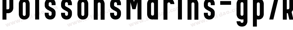 PoissonsMarins-gp7R字体转换