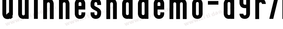 Quinneshademo-d9r7R字体转换