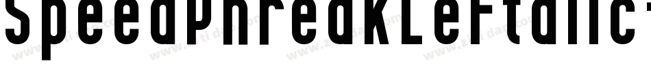 SpeedPhreakLeftalic-K7V17字体转换