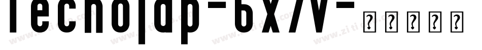 Tecnojap-6x7v字体转换